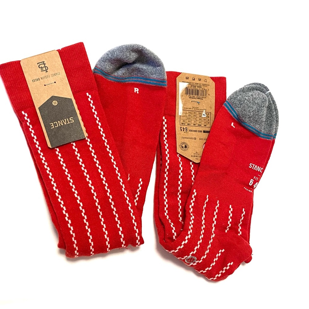New Stance (2 pairs) Fusion Vintage Cardinals